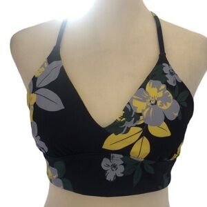 Splendid Swim Floral Tie-Back Bikini Top | Size M | NWT | Light Padding